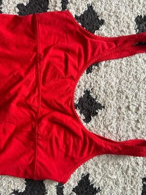aerie Red  Superchill Crop Top